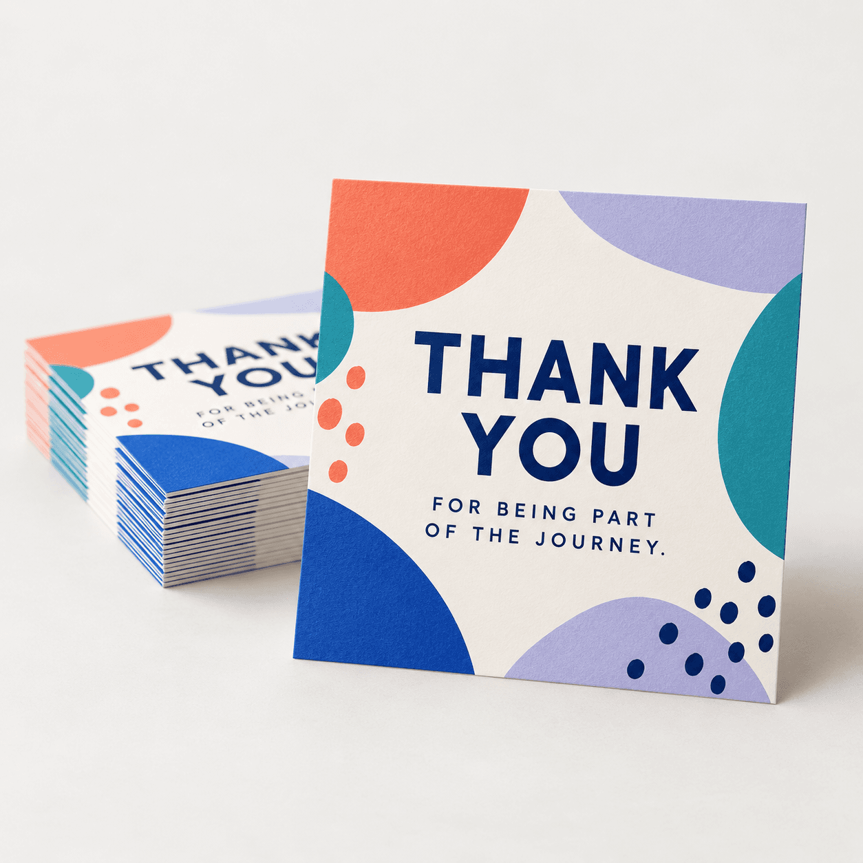 Square thank-you cards